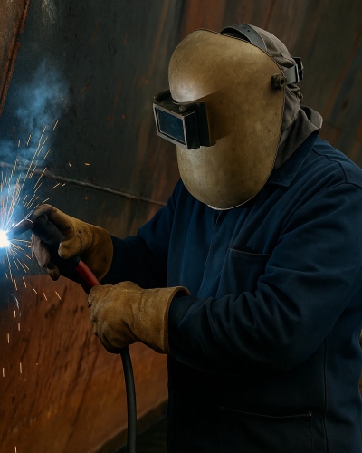 Solda elétrica, reparos e reparação estruturais